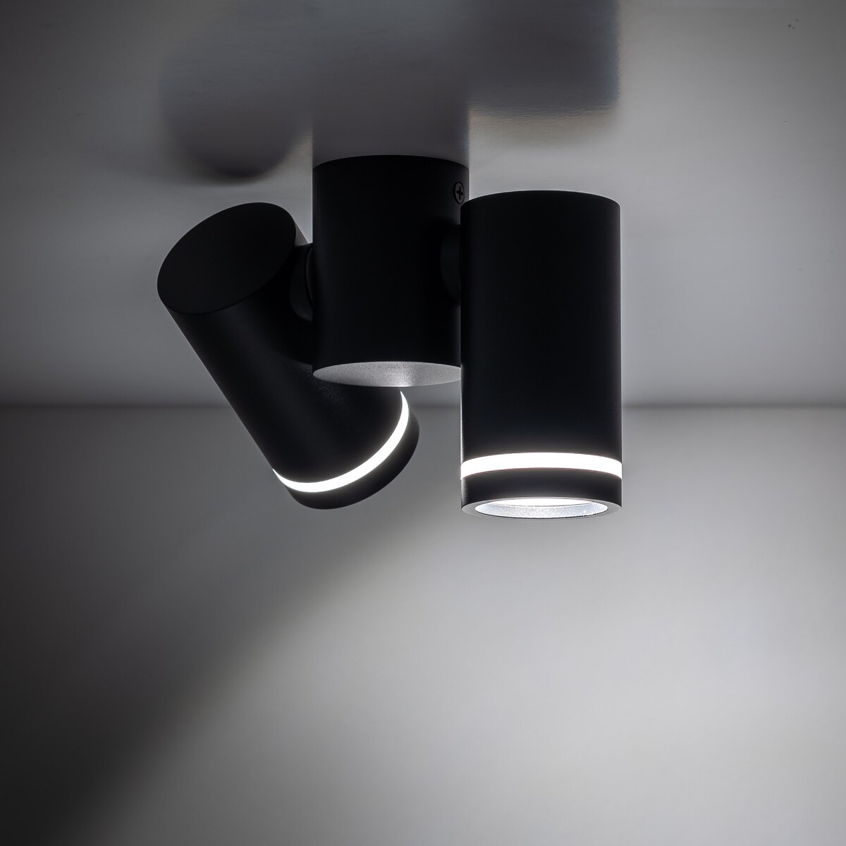 Lampa sufitowa spot JET BLACK 2xGU10 czarna regulowane reflektory TK Lighting 4539