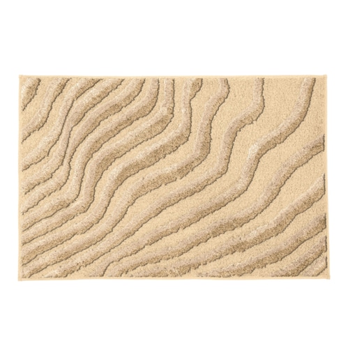 Kleine Wolke Terrace Dywanik łazienkowy Sandbeige Beżowy 70x120 cm