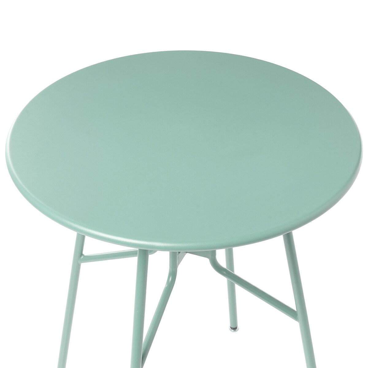 Stolik bistro TALTAL 64 cm 64 cm Metal Jasnozielony