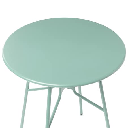 Stolik bistro TALTAL 64 cm 64 cm Metal Jasnozielony
