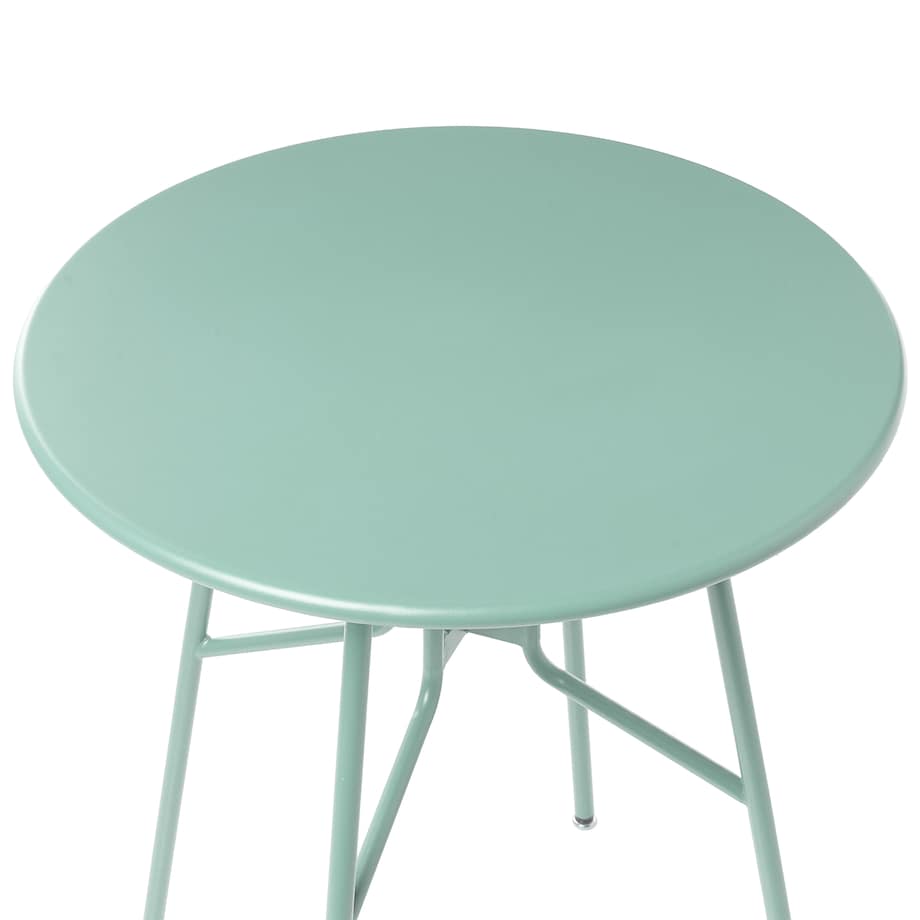 Stolik bistro TALTAL 64 cm 64 cm Metal Jasnozielony