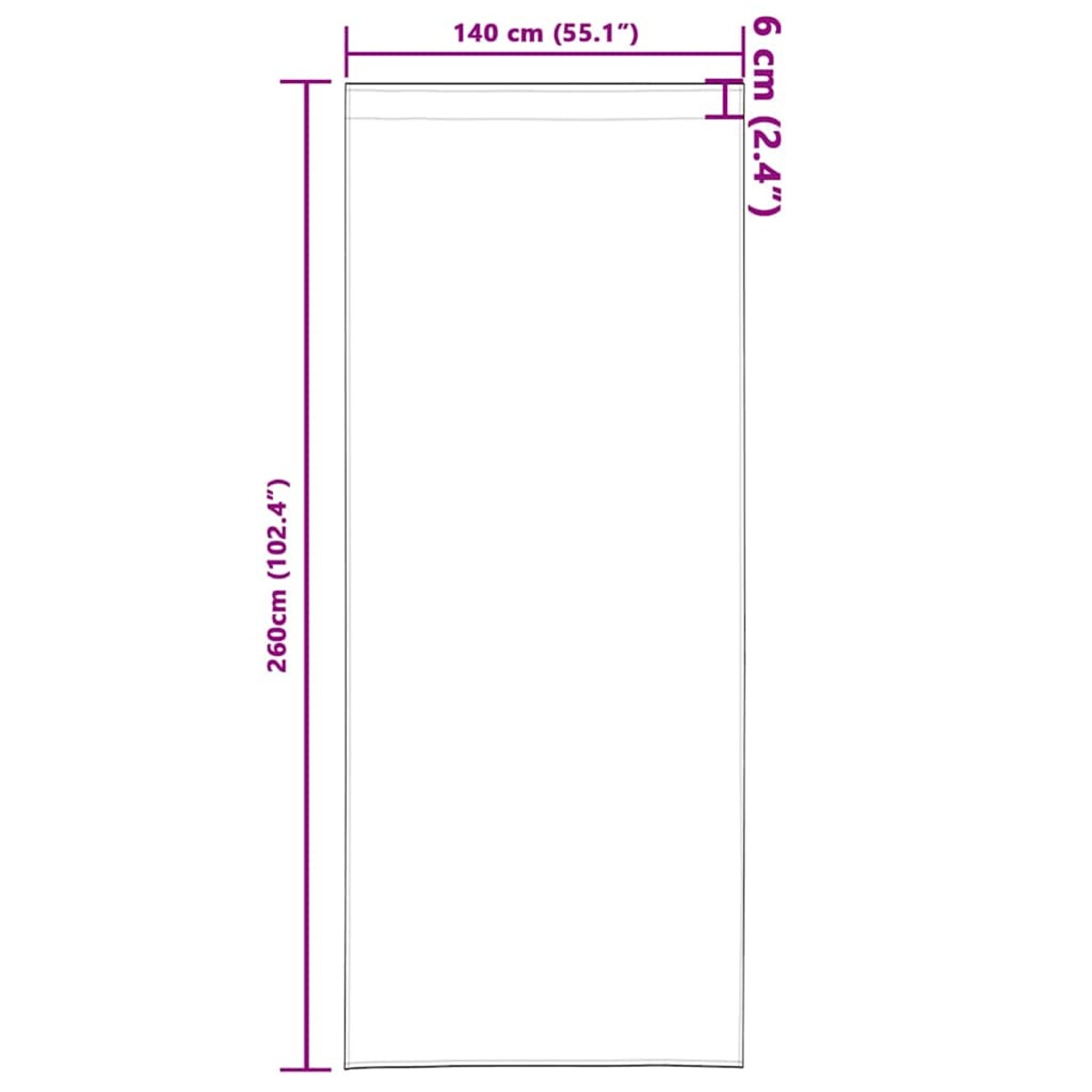 vidaXL Zasłona z zasłonami 2 pcs Czerwone wino 260 x 140 cm Aksamit