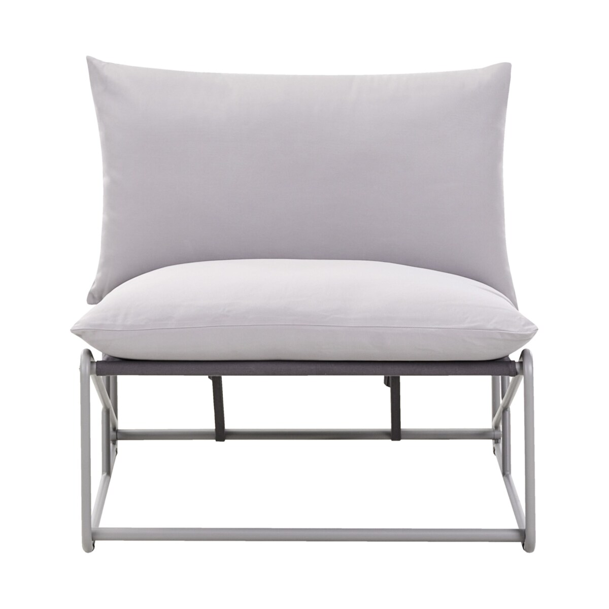 Krzesło ogrodowe z poduszką PICO Metal Szary