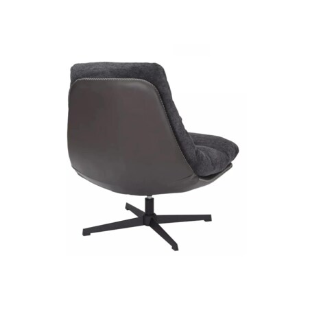 Fotel do salonu FELICIA RAVEN ciemno szary obrotowy