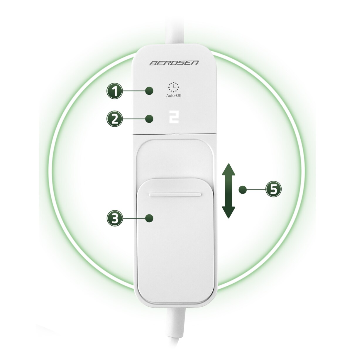 Ogrzewacz Stóp Elektryczny Ocieplacz Pilot 3 Poziomy Berdsen