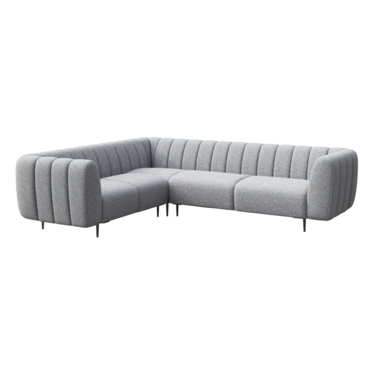 Shel Sofa narożna - jasnoszara