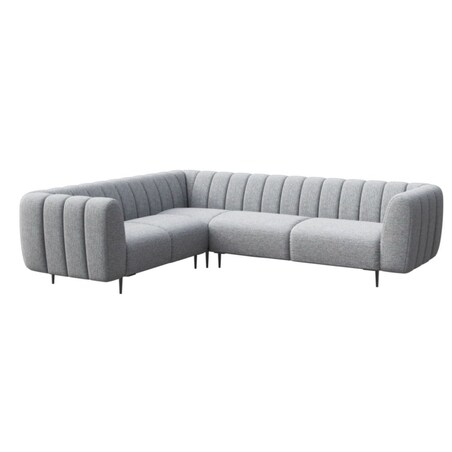 Shel Sofa narożna - jasnoszara