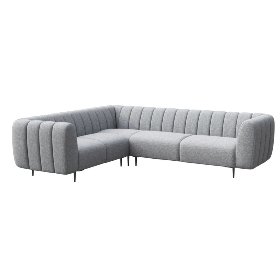 Shel Sofa narożna - jasnoszara