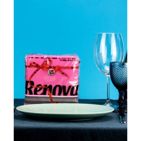 Serwetki papierowe Renova Red Label różowe 70 szt