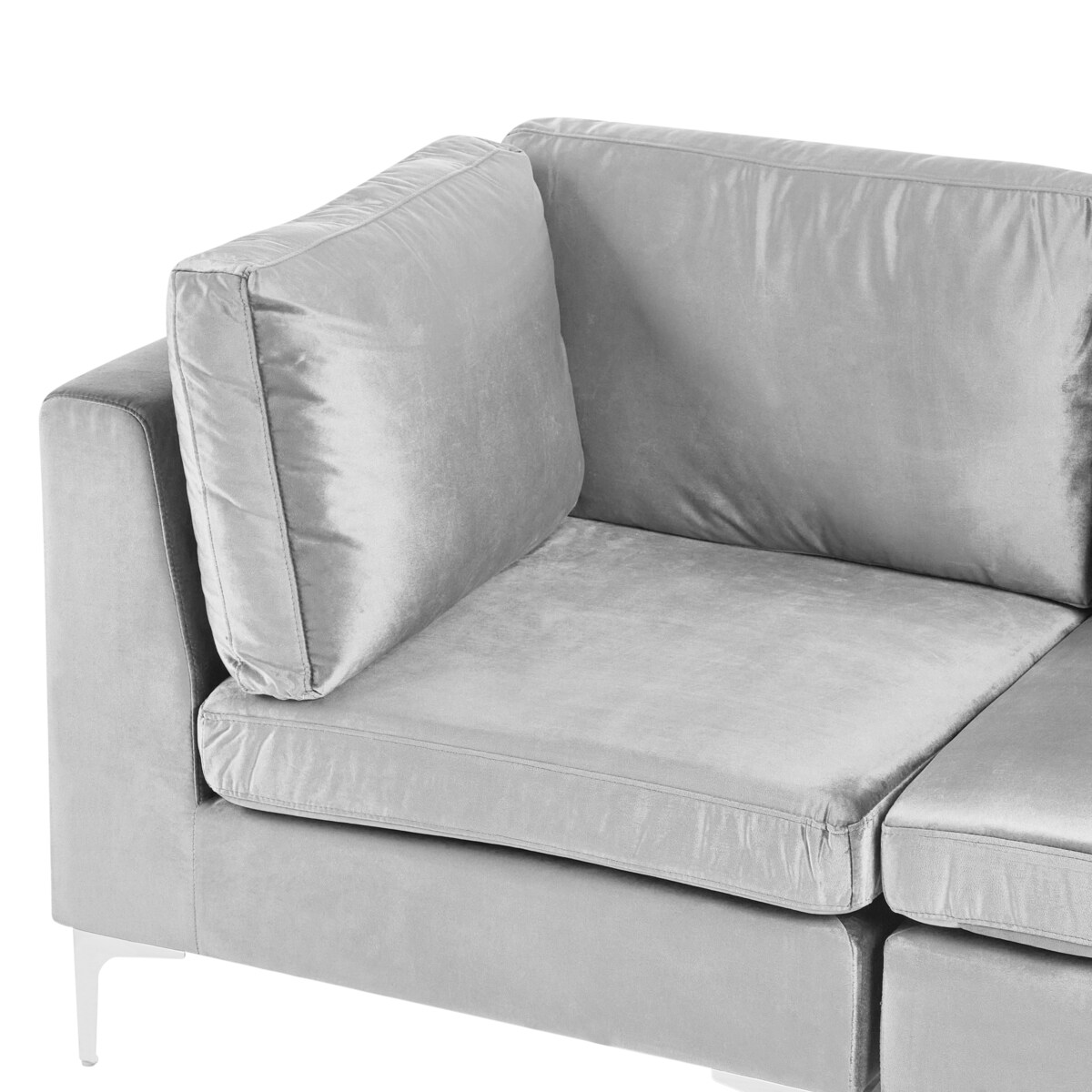 EVJA dla 3 osób Sofa modułowa Szary Welur