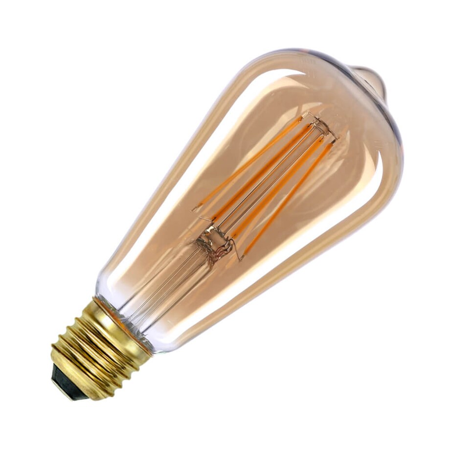 Klimatyczna żarówka 757-ST64-3DM-AMB Italux LED E27 6W 520lm 2200K bursztynowa