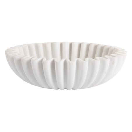 Misa dekoracyjna Ø 30x6,5 cm ONDULINA biała
