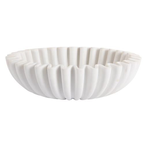Misa dekoracyjna Ø 30x6,5 cm ONDULINA biała