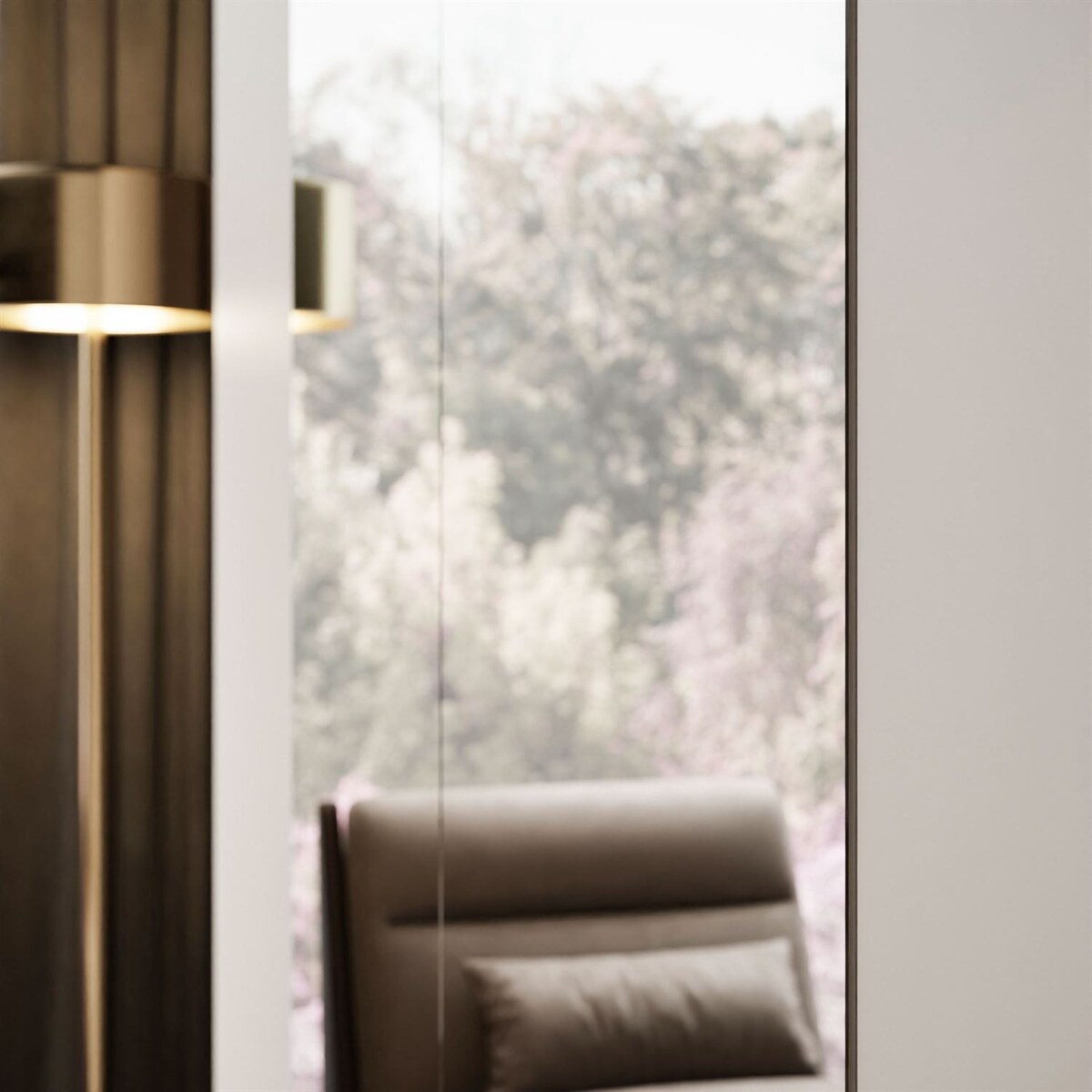 Szafa z lustrem AURORA 4D KASZMIR push to open