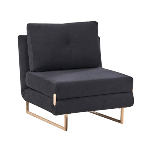 Sofa rozkładana jednoosobowa JERSLEV Czarny
