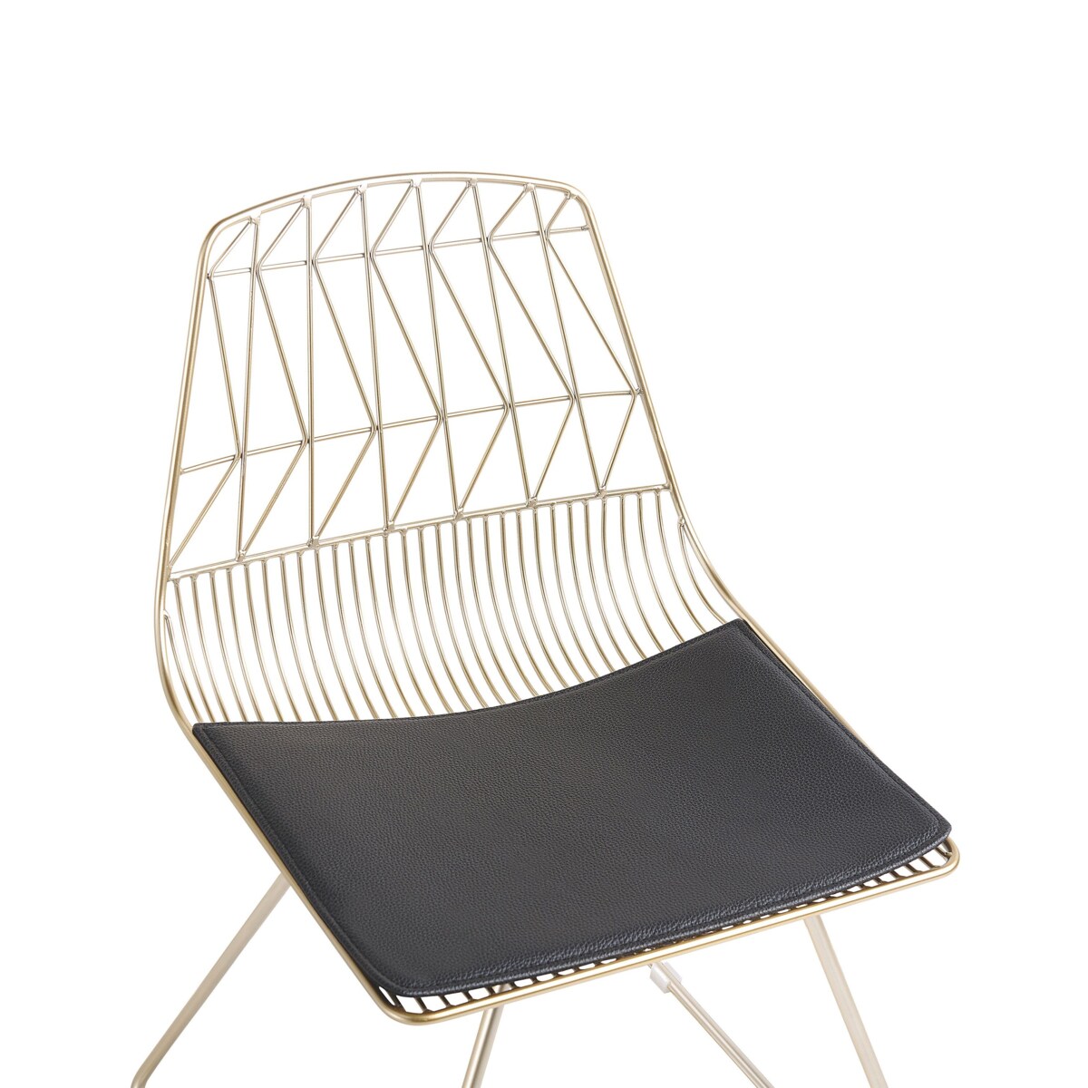 Zestaw 2 krzeseł złoty HARLAN