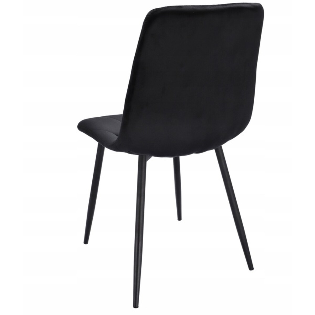 4 X Krzesło Tapicerowane Pikowane Welur Nowoczesne