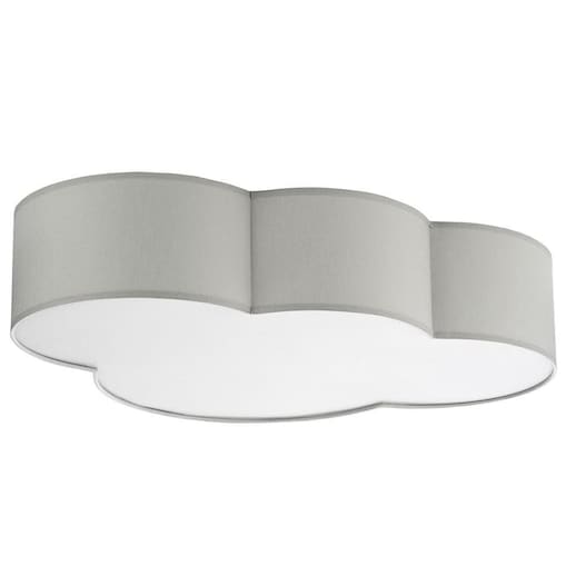Plafon dziecięcy chmura Cloud 3145 TK Lighting tkaninowy biały szary