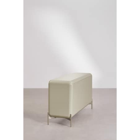 Komoda z płyty MDF błyszcząca Alazne 160x45 cm miętowa