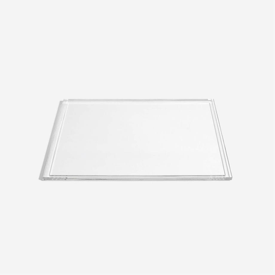 Pudełko na okulary Stackers Classic 4 komorowe różowe z akrylową pokrywką