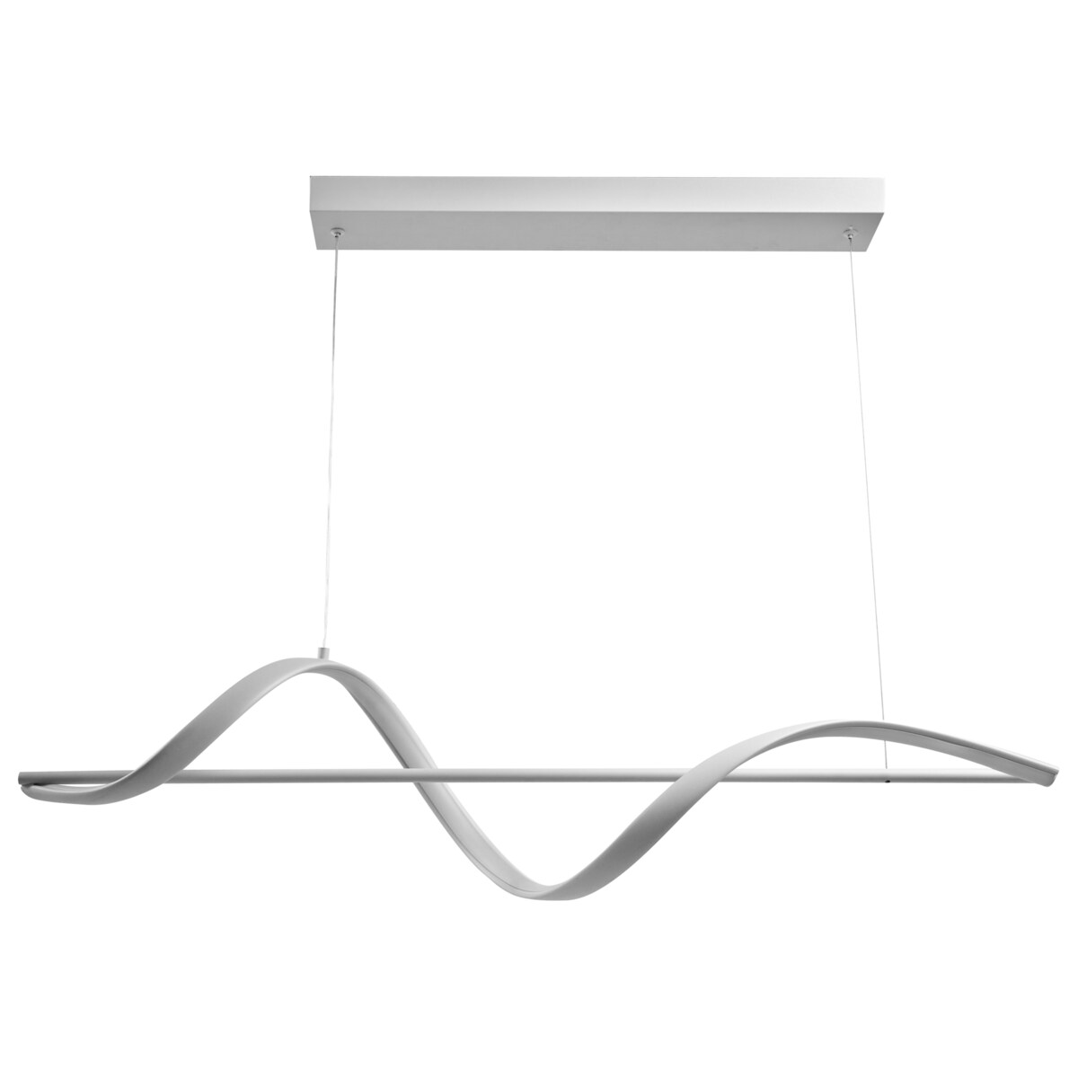 Lampa wisząca LED KHUTTI Z pilotem Ze ściemniaczem Metal Biały