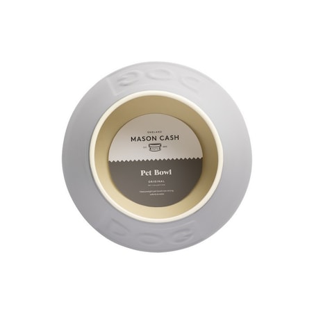 Miska dla psów długouchych szara, 21 x 8.5 cm, Mason Cash