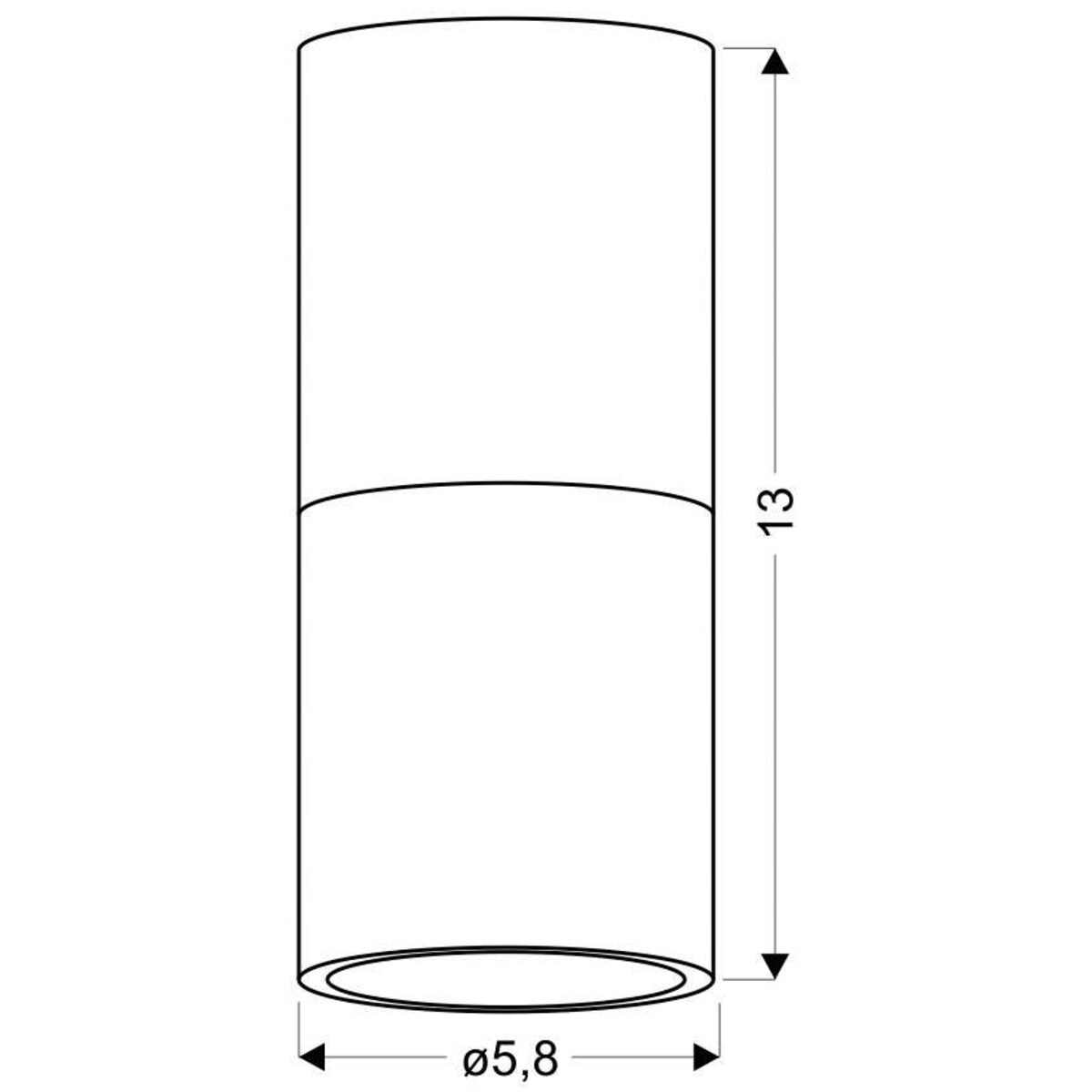Skandynawska LAMPA downlight 2282862 Candellux okrągła OPRAWA metalowa sufitowa tuba spot czarny naturalne drewno