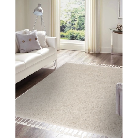 Dywan kwadratowy BERBER 9000 krem Frędzle 160x160 cm