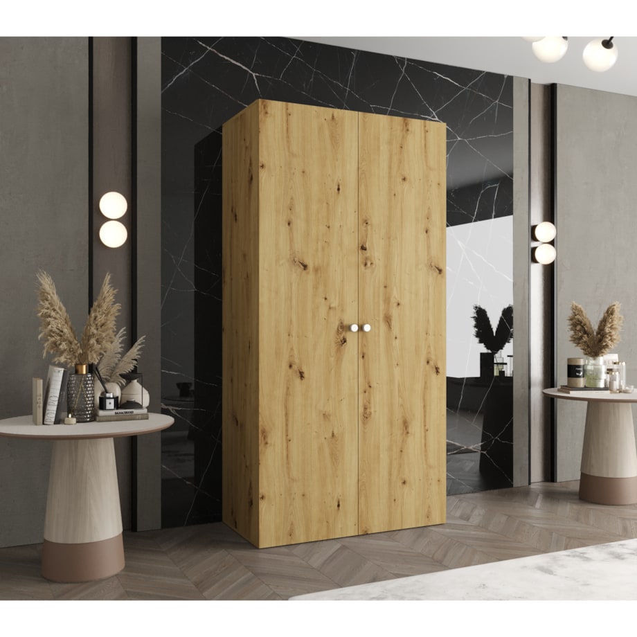 Szafa uchylna otwierana PARMA 1 100 wys. 202 cm Artisan + u. Srebrny