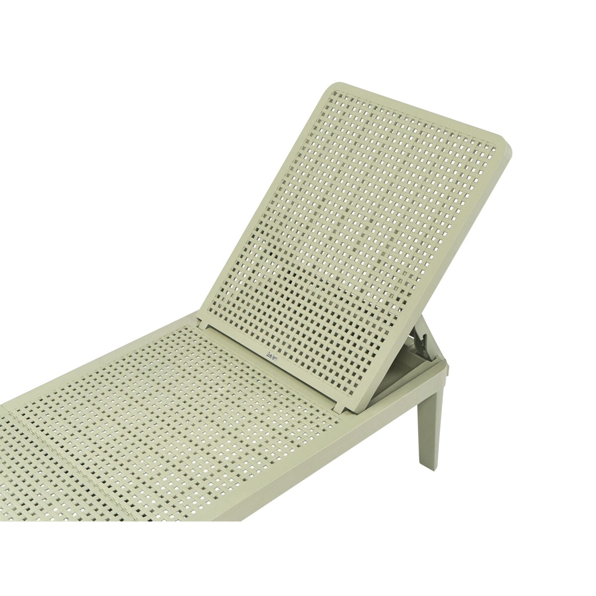 Leżak ogrodowy OSSIMO Rozkładany Materiał syntetyczny Jasnozielony