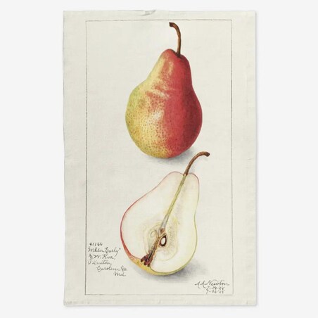 Lniany ręcznik kuchenny - gruszka