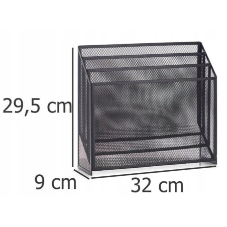 Klasyczny Kosz Gazetnik Gazety Czasopisma Organizer Stojący Czarny Zeller