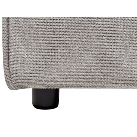 Łóżko tapicerowane 160 x 200 cm szare LINARDS