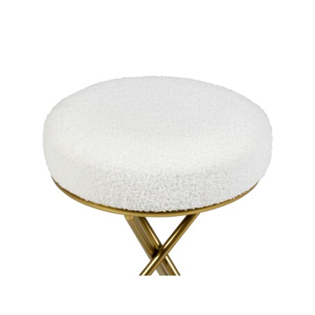 Stołek PRESHO Złamana biel