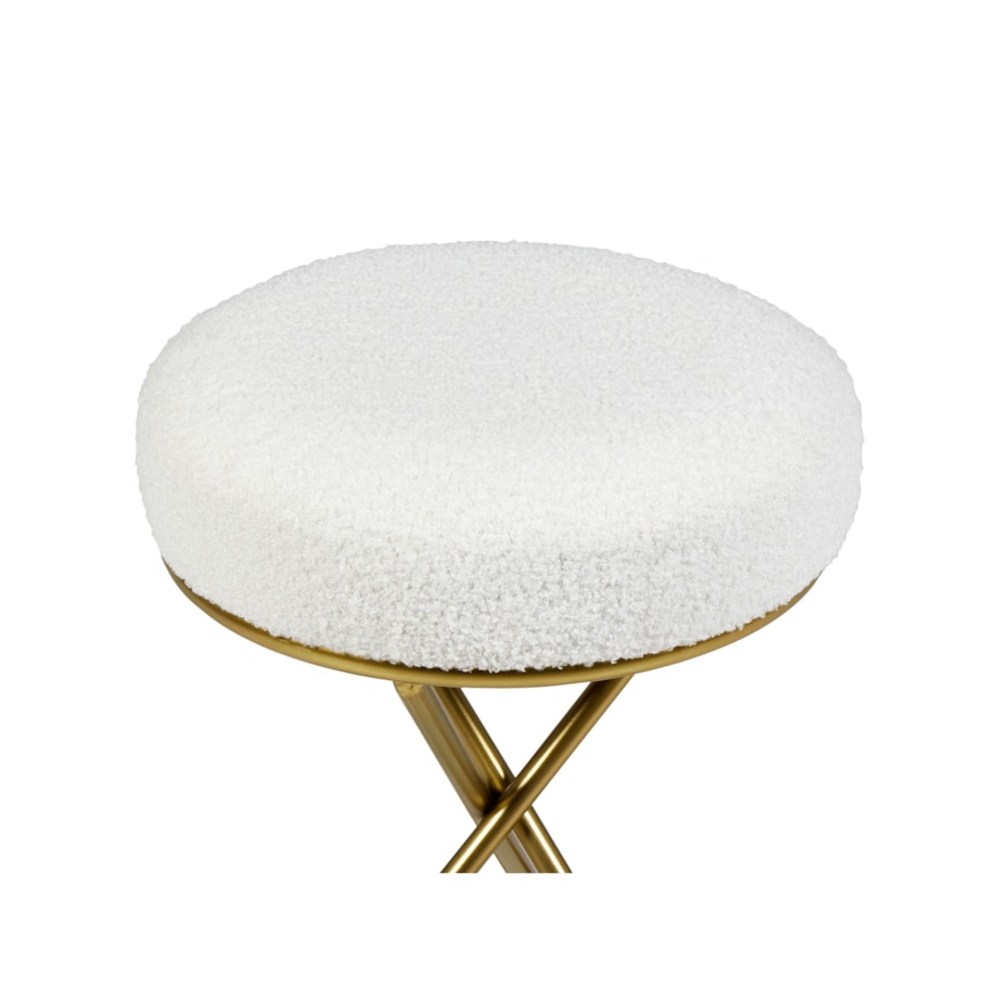 Stołek PRESHO Złamana biel