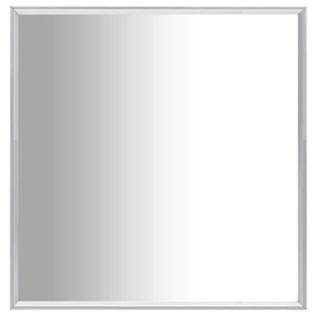 vidaXL Lustro w srebrnej ramie, 60x60 cm
