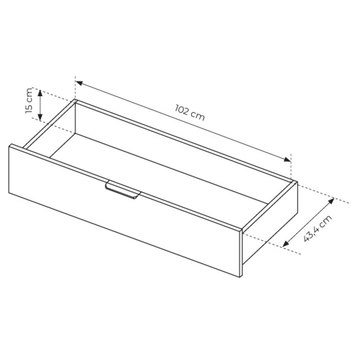 Szafa 220 ALLY z lustrem i lamelami, Dąb Artisan + Antracyt