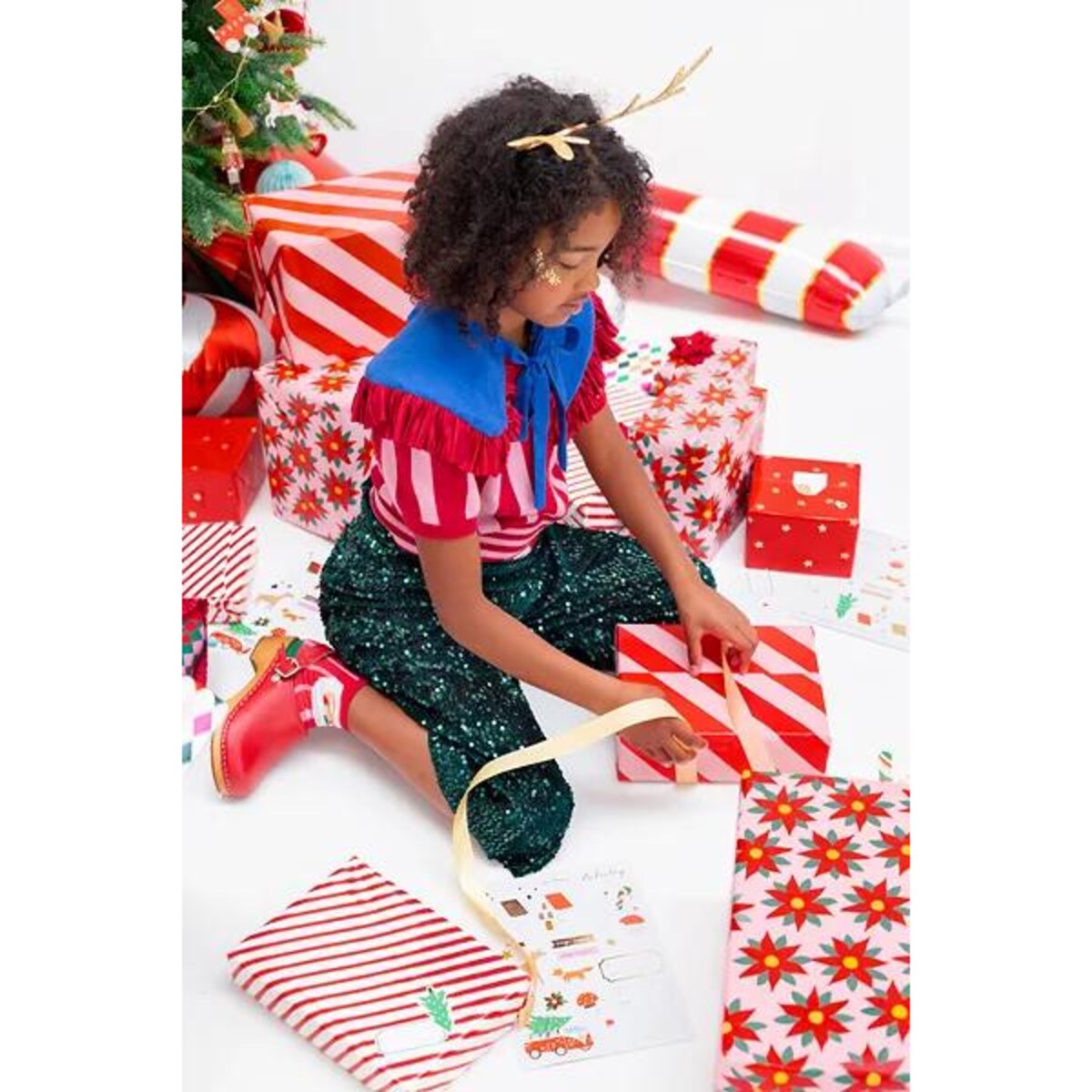 Papier do pakowania - Paski, 70x200cm