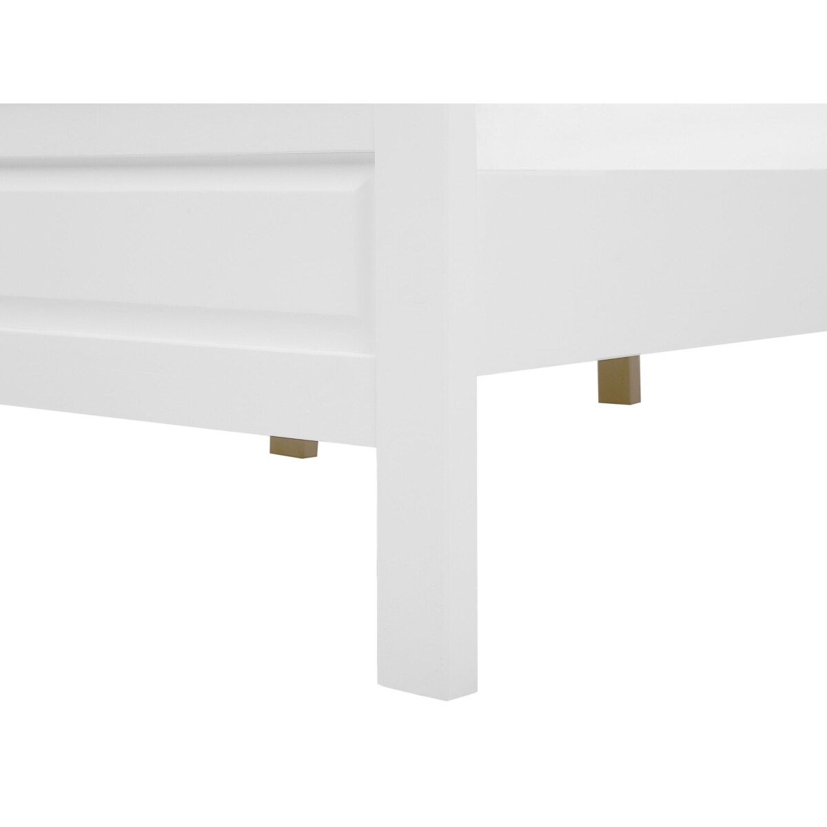 Łóżko drewniane 160 x 200 cm białe OLIVET