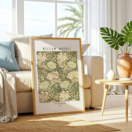 plakat william morris chrysanthemum 50x70
