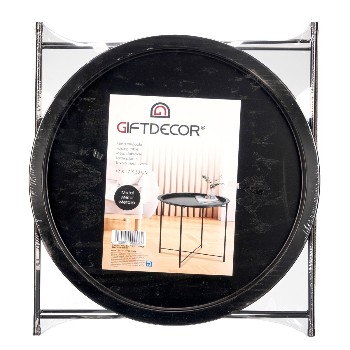 Stolik kawowy okrągły MESA metalowy, Ø 47 cm