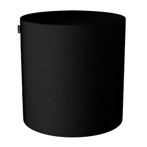 Puf Barrel, czarny, ø40, wys. 40 cm, Etna