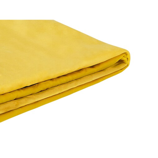 Wymienne obicie do łóżka 180 x 200 cm żółte FITOU