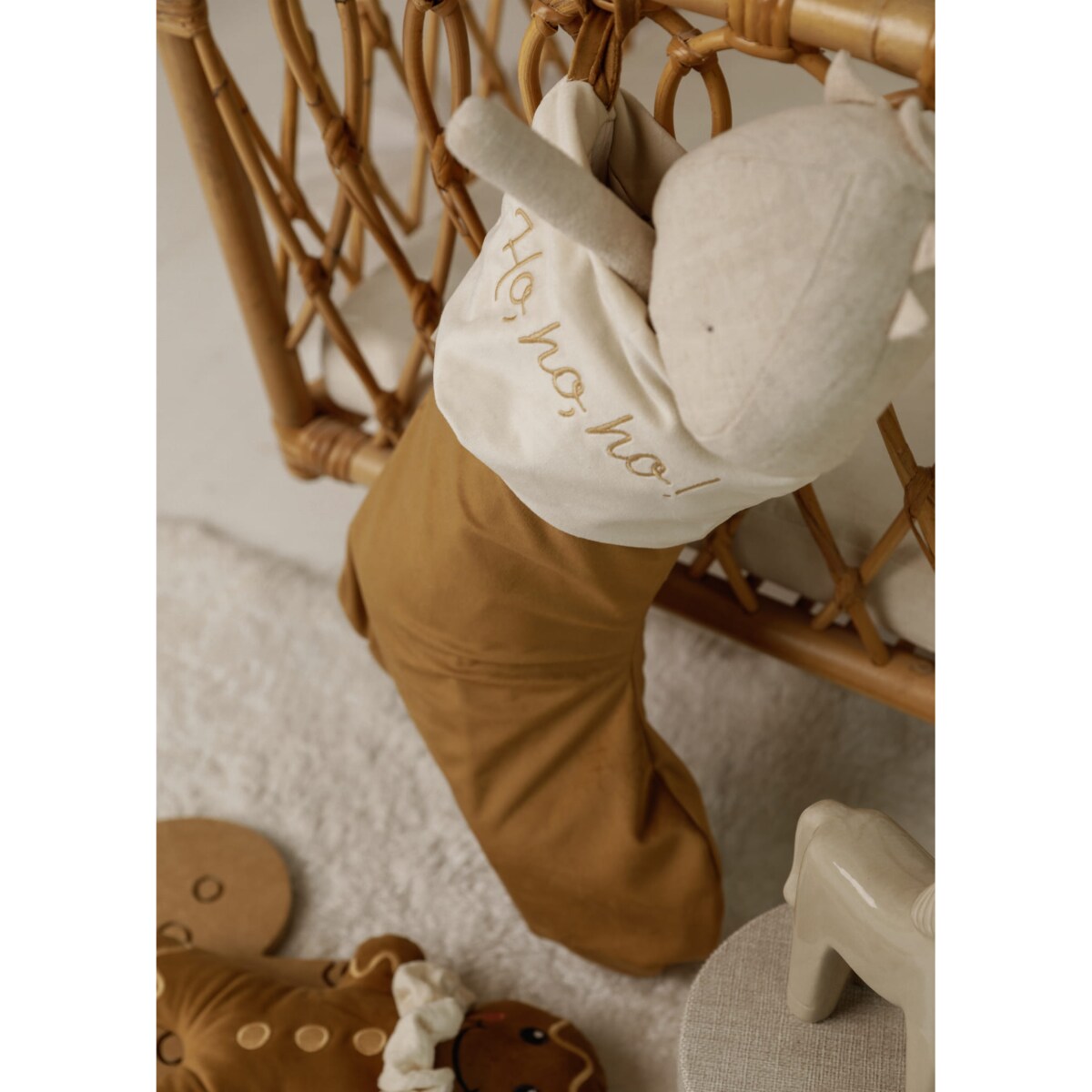 Skarpeta Świąteczna Personalizowana Golden Bronze