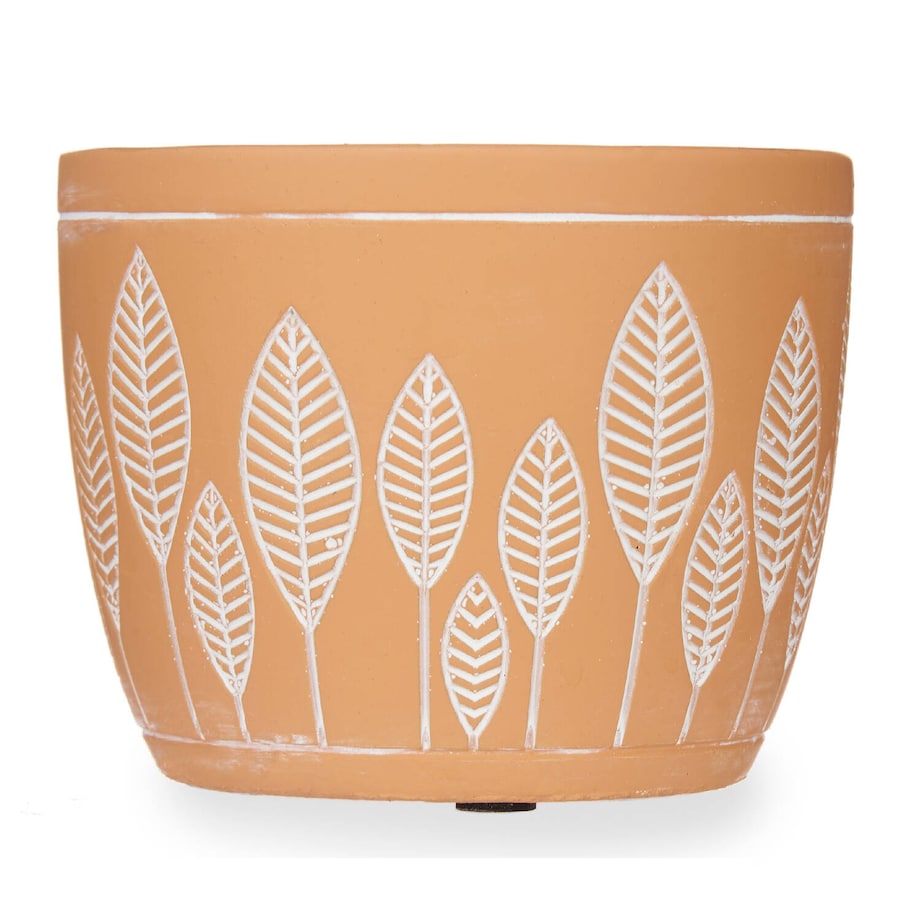 Osłonka na doniczkę z terakoty LEAVES