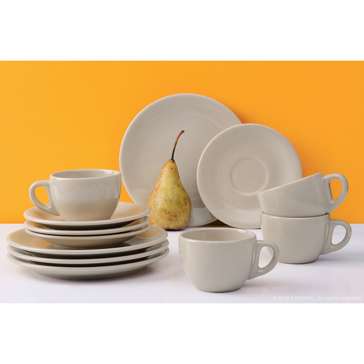 Konsimo LUPIN Filiżanka do kawy, beżowy