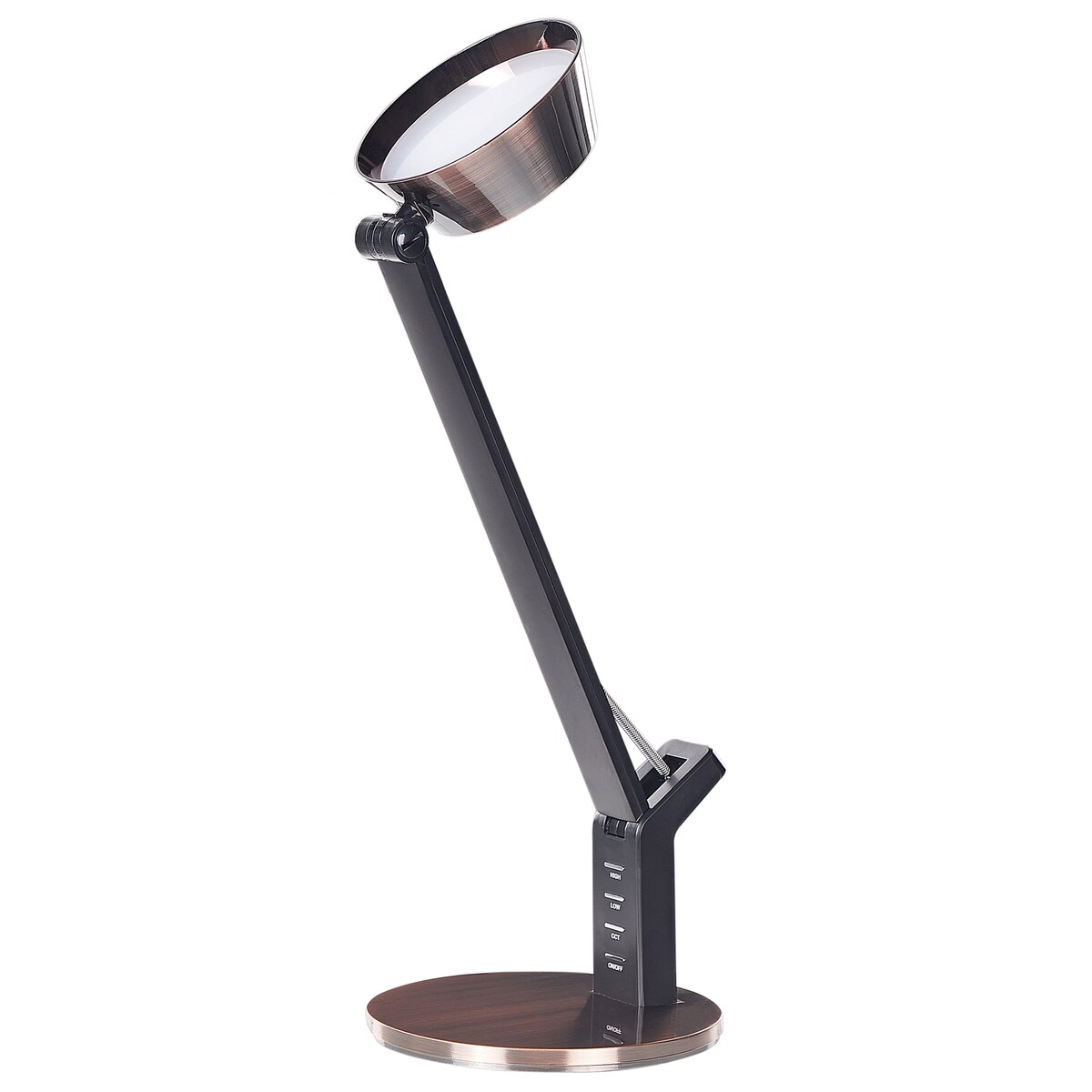 Lampa biurkowa LED CHAMAELEON Ze ściemniaczem Metal Miedziany