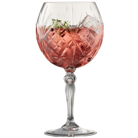 Kieliszki do ginu ze szkła kryształowego Melodia 650 ml 4 sztuki 33654