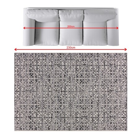 Dywan Breeze beige/charcoal grey 160x230cm, 160 x 230 cm
