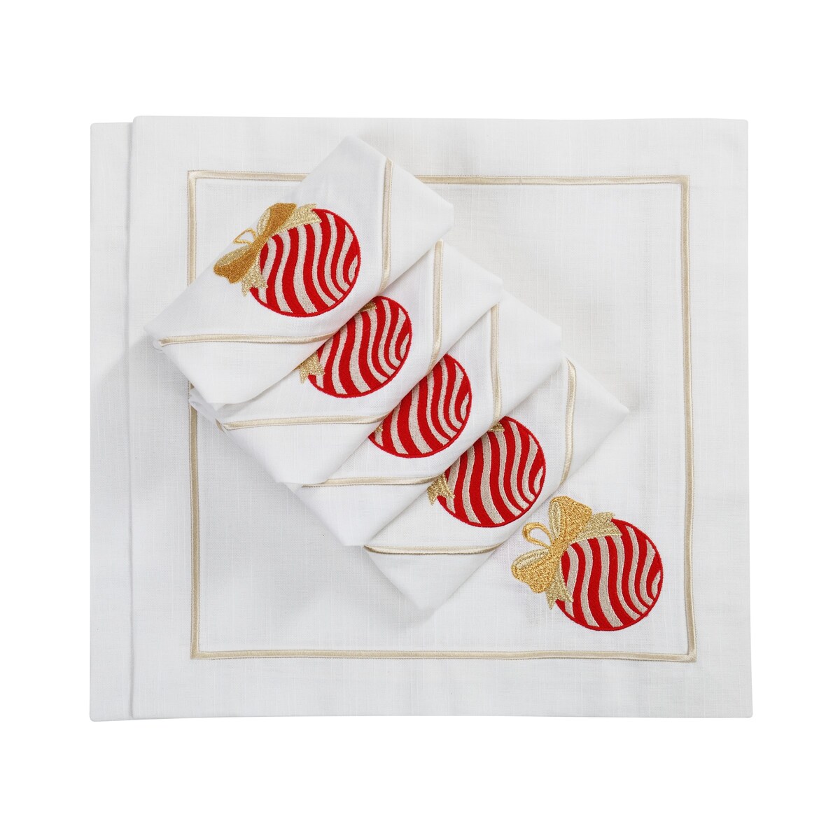 Serwetki Christmas Bauble Panama - 6 sztuk